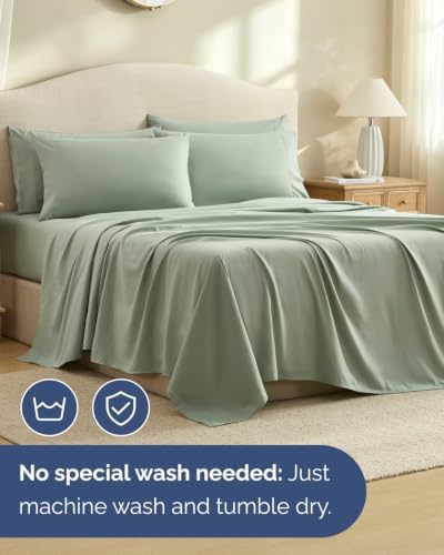 Queen 6 Piece Bed Sheet Set - Image 6