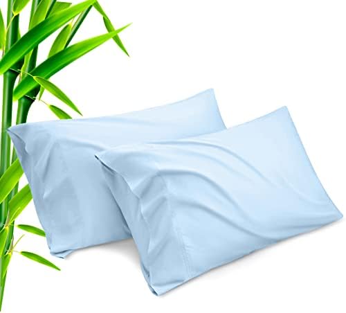 Pillow Cases Queen Size 2 Pack, Bamboo Rayon Pillowcases by TELUS