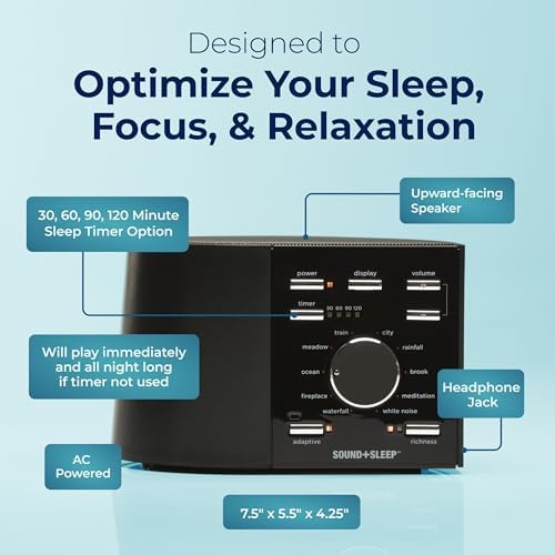 Adaptive Sound Technologies Sound + Sleep White Noise Machine - Image 6
