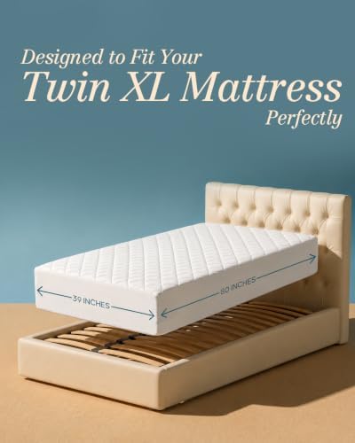 2 Pack Twin XL Mattress Pad Mattress Protector Topper Fits 16" Deep Pocket - Image 2