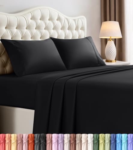 Queen Sheets Set, 4 Pieces 16" Deep Pocket Hotel Luxury Bed Sheets by UTOPIABEDDING