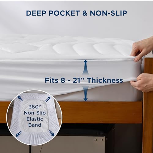 Bedsure Twin XL Mattress Pad, Mattress Topper - Image 6