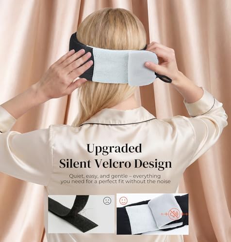 LC-dolida 3D Silk Bluetooth Sleep Mask, Mulberry Silk Sleep Mask - Image 6