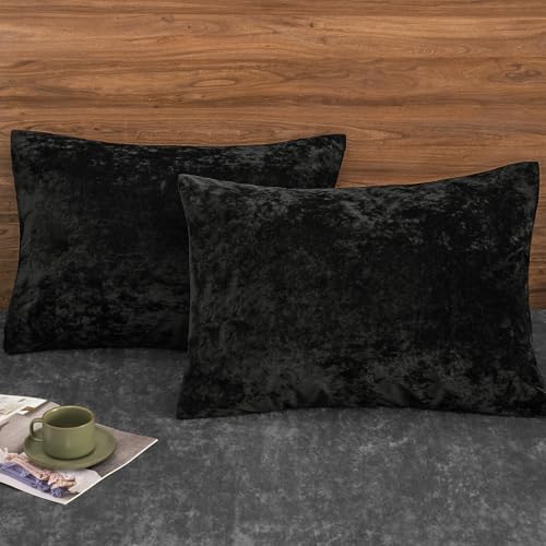 PHF Truly Velvet Pillowcases King Size, No Insert, 2 Pack Ultra Soft Breathable by PHF