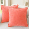 CaliTime Decorative Couch Throw Pillow Covers 26 X 26 Inches Living Coral by CaliTime