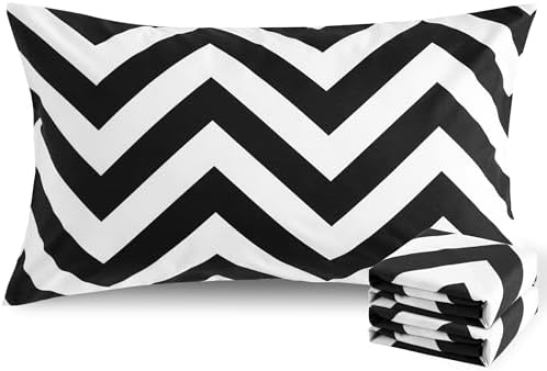 NTBAY King Chevron Microfiber Pillowcases by NTBAY
