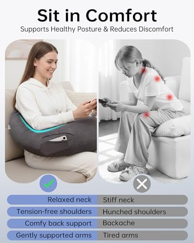ENITYA Extra Large Ergonomic Reading Pillow - Image 3