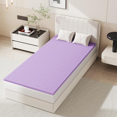 Sweetcrispy Mattress Topper Twin, 3 Inch Cooling Gel Memory Foam Mattress Pad by Sweetcrispy