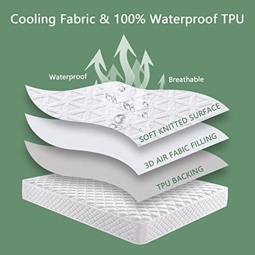 Premium Waterproof Mattress Protector Queen Size, Noiseless Deep Pocket - Image 6