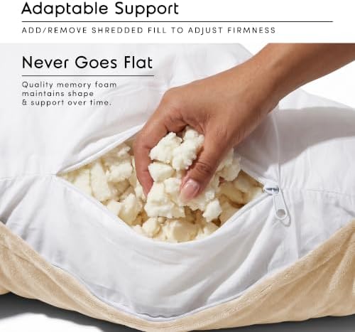 Nestl Reading Pillow for Bed, Back Pillow for Sitting Up in Bed - Image 3