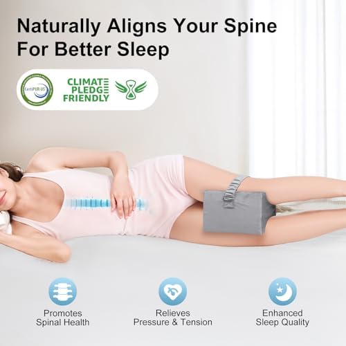 UJPFEO Knee Pillow for Side Sleepers, Leg Pillow for Sciatica, Joints Pain - Image 3