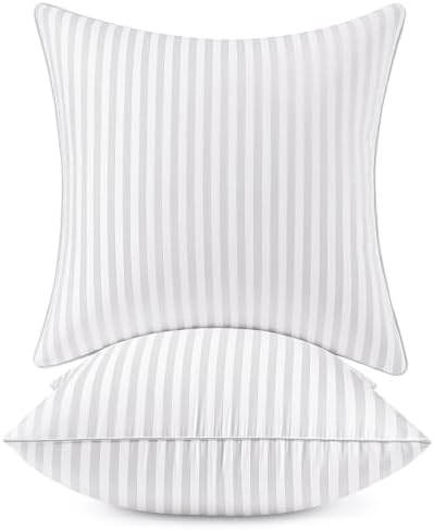 MIULEE 24x24 Throw Pillow Inserts Set of 2, 100% Virgin Microfiber Filling by MIULEE