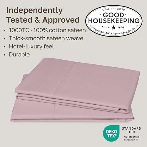 California Design Den 1000 Thread Count Pillowcases Queen Size - Image 2