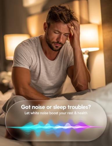 Babelio White Noise Sound Machine | 1000mAh Large Battery, 25 Non-looping Sounds - Image 5