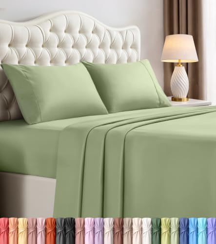 King Sheets Set, 4 Pieces 16" Deep Pocket Hotel Luxury Bed Sheets by UTOPIABEDDING