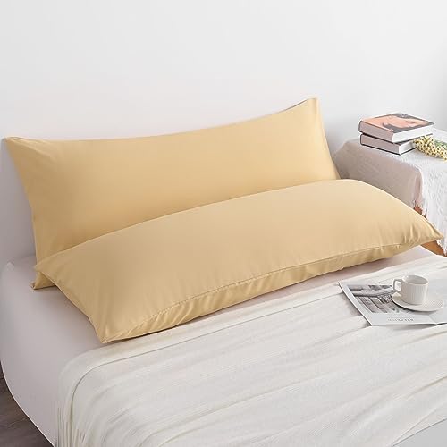 NTBAY Body Microfiber Pillowcases, Light Taupe - Image 2