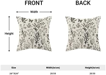 AEIOAE Spring Pillow Covers 20x20 Inch Set of 2, Seasonal Floral Outdoor - Image 4