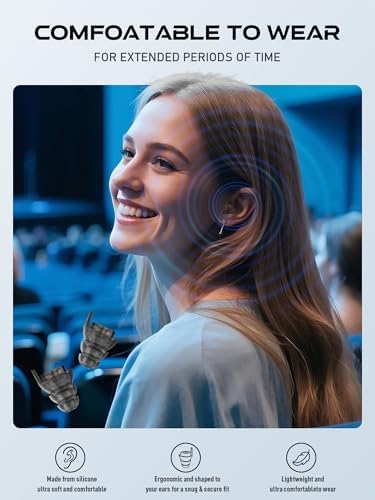 Hearprotek Silicone Concert Ear Plugs, 2 Pairs Reusable High Fidelity Earplugs - Image 4
