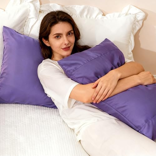 TELUS Pillow Cases Queen Size 2 Pack, Bamboo Rayon Pillowcase - Image 6