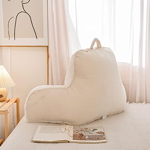 A Nice Night Faux Fur Reading Pillow Bed Wedge Large Adult Children Backrest - Image 6