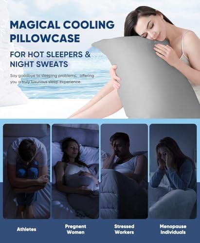 LUXEAR Cooling Pillow Cases for Hot Sleepers Set of 2 - Image 6