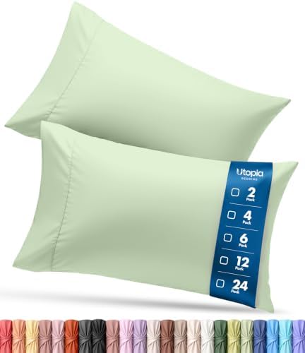 Pillow Cases King Size Set of 2, Ultra Soft Comfy Pillow Covers by UTOPIABEDDING