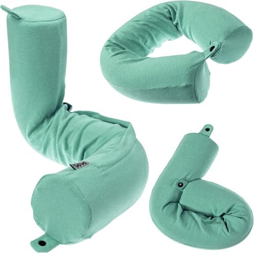 Dot&Dot Twist Memory Foam Travel Pillow, Bendable Neck Pillow by DotDot