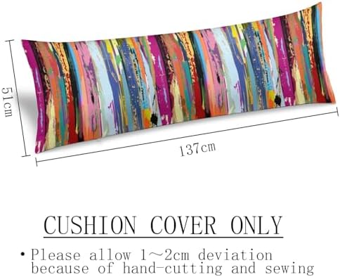 Rainbow Color Body Pillow Cover, Long Pillowcase - Image 3