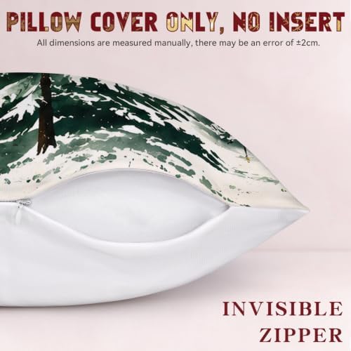 18x18 Throw Pillow Covers Square Cushion Cases Decorative Set of 4 - Image 3
