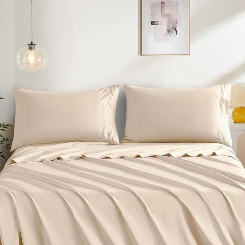 Taupe Standard Size Pillow Cases Set of 2, Microfiber - Image 2