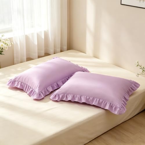 Ruffle Pillow Case Standard Size Set of 2 - Image 4
