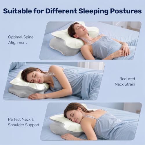 Sweetcrispy Ergonomic Cervical Neck Pillow, Memory Foam, Contour Pillow - Image 6