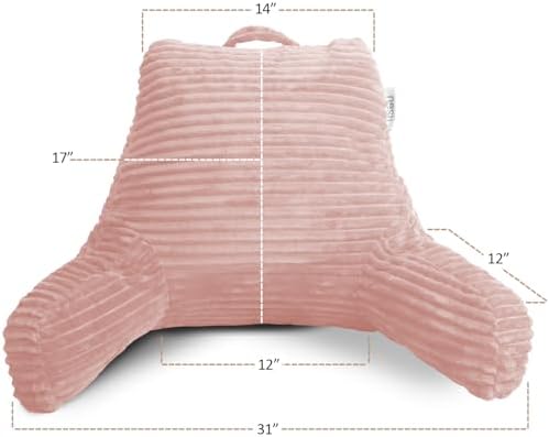 Nestl Peach Beige Reading Pillow - Image 3