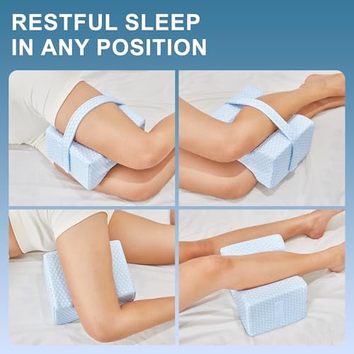 UJPFEO Knee Pillow for Side Sleepers, Memory Foam Leg Support Pillow for - Image 5