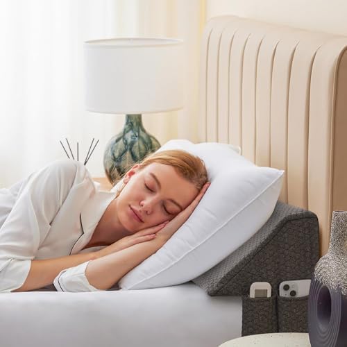Bedluxe King Bed Wedge Pillow for Headboard, Fill The Gap - Image 2