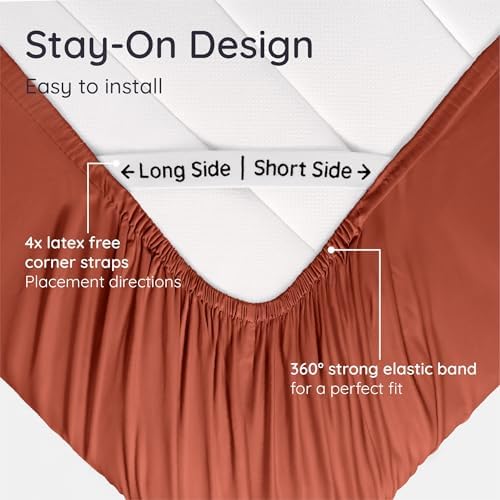 Bambaw Queen Size Fitted Sheet Only, 100% Viscose Derived from Bamboo Fitted - Image 6