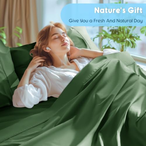 SONORO KATE 1000 Series 100% Egyptian Cotton Queen Sheets, Extra Deep Pocket - Image 5
