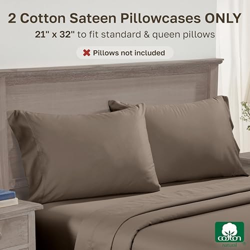 California Design Den 600 TC Set of 2 Standard Queen Pillow Cases - Image 3