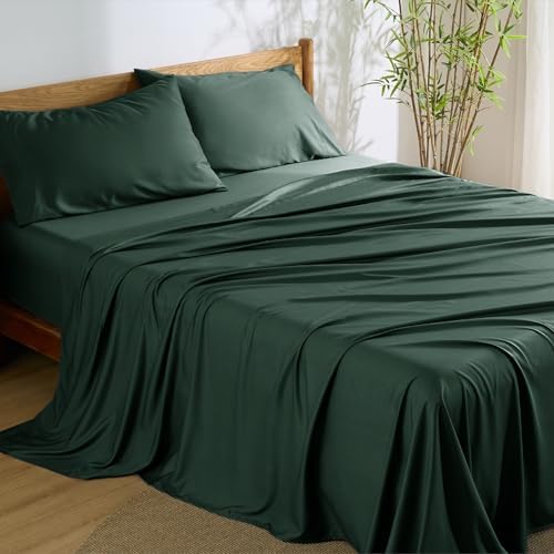 Bedsure PureWoven 100% Rayon Derived from Bamboo, King Size Sheets Set by BEDSURE