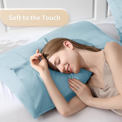 Queen Pillowcases, Cooling Viscose from Bamboo Pillow Covers - Image 3