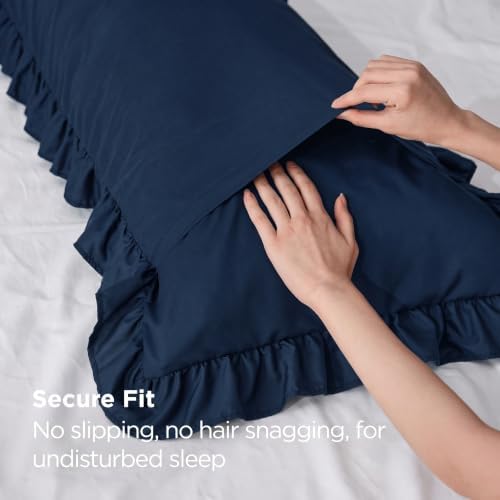 Bedsure Ruffle Body Pillow Cover - Image 4