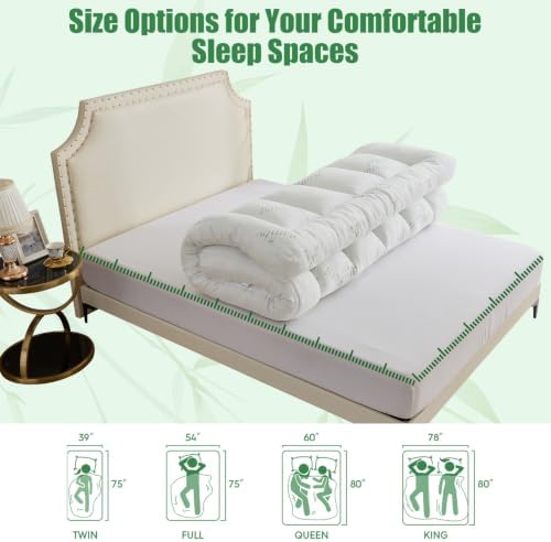 WhatsBedding 5 Inch Memory Foam Mattress Topper Twin - Image 5