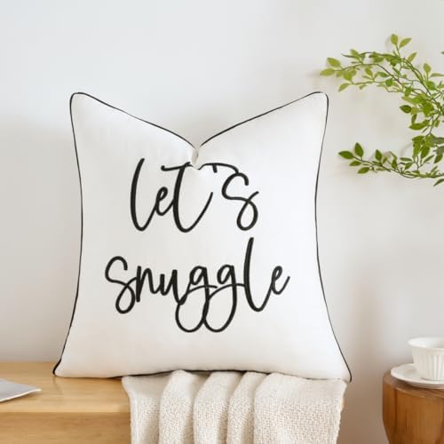 Sunkifover Let's Snuggle Decorative Throw Pillow Cover by Sunkifover