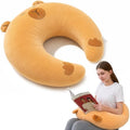 Cute Brown Gaming Pillow for Lap by MLdian