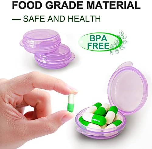 UHOUSE Small Pill Box, Daily Mini Pill Organizer Portable - Image 5