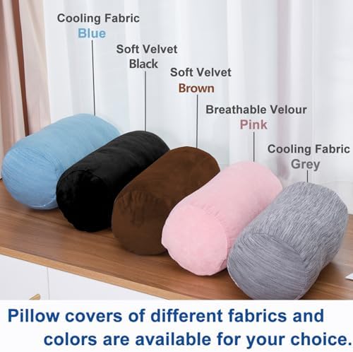 1 MIDDLE ONE Round Cylinder Bolster Pillow - Image 5