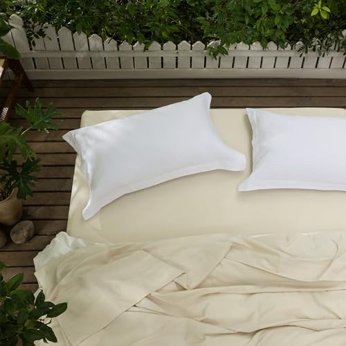 CHUFFED 100% Cotton Waffle Weave Pillowcases 2 Pack King Size, 20x36 Inches by Chuffed