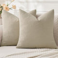 MIULEE Light Taupe Chenille Couch Throw Pillow Covers by MIULEE