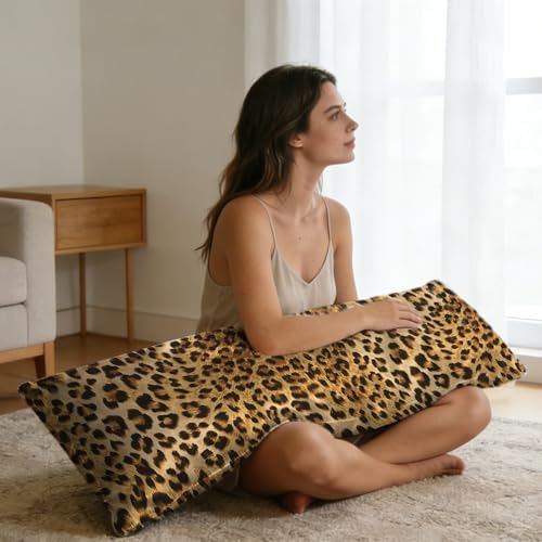 Leopard Print Body Pillow Cover, Leopard Body Pillow Cover, Cheetah Print Body - Image 6