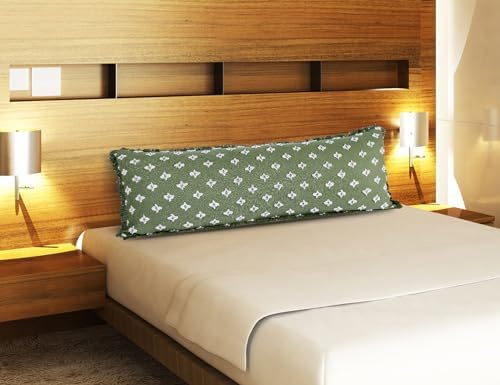 Boho Body Pillow Cover with Tassel Fringe, 3D Flower Patterned Decorative Extra - Image 3